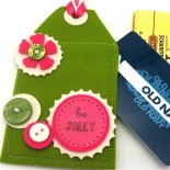 wine tag and gift card holder